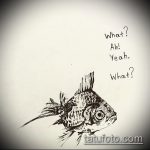 Aranyhal tetoválás vázlata # 180 a minta exkluzív változata, amely könnyen használható a hal véglegesítéséhez és tetoválásához az űrben