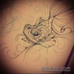 A 11 -es számú aranyhal tetoválás vázlata egy rajz klassz változata, amely sikeresen használható a koi hal tetoválásként történő finomítására és alkalmazására