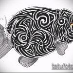 Az aranyhal tetoválás vázlata # 544 egy rajz klassz változata, amely könnyen használható grafika átalakítására és alkalmazására haltetoválásként