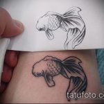 Aranyhal tetoválás vázlata # 760 egy rajz klassz változata, amely sikeresen használható az aranyhal akvarell átalakítására és tetoválásként történő alkalmazására