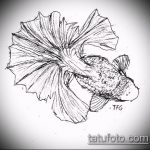 Vázlat egy aranyhal tetoválásról # 319