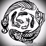 Aranyhal tetoválás vázlata # 969 egy rajz hűvös változata, amely jól használható a halak tetoválásához és a grafika rajzolásához