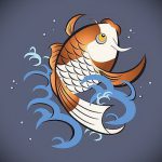 Aranyhal tetoválás vázlata # 855 egy rajz hűvös változata, amely könnyen használható kis aranyhal tetoválásként történő feldolgozásra és alkalmazásra