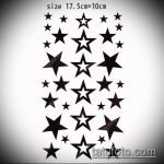 Vázlat egy csillag tetoválásról a kulcscsonton