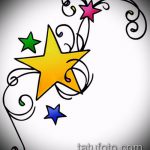 A csillag tetoválás vázlata a kulcscsonton # 864 a minta hűvös változata, amely könnyen használható átalakítására és csillagtetoválásként történő alkalmazására a kulcscsonton, a nyakhoz közelebb