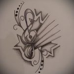 A csillag tetoválás vázlata a kulcscsonton # 696 a minta klassz változata, amely sikeresen használható a lányok kulcscsontjainak finomítására és csillagtetoválásként történő alkalmazására