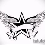 A csillag tetoválás vázlata a kulcscsonton # 587 a minta méltó változata, amely sikeresen használható változtatásra és csillagtetoválásként a kulcscsonton, a nyakhoz közelebb