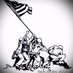 vázlat a 229. számú katonai tetoválásról - a rajz méltó változata, amely könnyen használható a haditengerészet tetoválásaként történő feldolgozására és alkalmazására