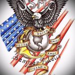 vázlat a 476 -os katonai tetoválásról - a rajz hűvös változata, amely jól használható a haditengerészet tetoválásaként történő feldolgozására és alkalmazására