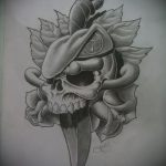 vázlat a 708 -as katonai tetoválásról - a rajz exkluzív változata, amely sikeresen használható a katonai denevér tetoválásának képeként történő feldolgozására és alkalmazására