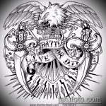 vázlat a 166 -os katonai tetoválásról - a rajz egyedi változata, amely sikeresen használható felülvizsgálatra és alkalmazásra katonai tetováló skorpióként