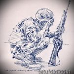 vázlat a 785 -ös katonai tetoválásról - a rajz érdekes változata, amely sikeresen használható a katonai hírszerző denevér tetoválására és alkalmazására