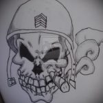 vázlat a 108. számú katonai tetoválásról - a rajz exkluzív változata, amely könnyen használható katonai hírszerző denevér átalakítására és alkalmazására