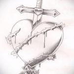 vázlat a katonai tetoválásról # 590 - a minta egyedi változata, amely sikeresen használható katonai tetoválás átalakítására és alkalmazására képként