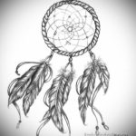 vázlat női tetoválás álomfogó 2019.09.14. №028 - vázlat női álomfogó -