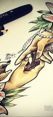 tetováló virág női vázlat 2019.09.14. №045 - tetováló virág női vázlat -