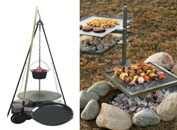 Grilovanie kempingových nápadov na jedlo
