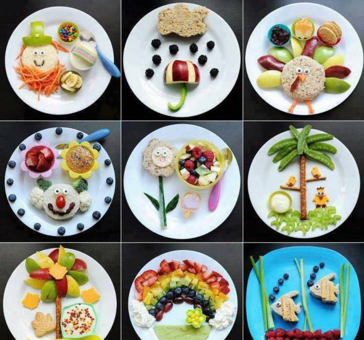 Nápady na prestávky medzi jedlami jedlo-deti-nápady-ovocie-zelenina-chlebíček-zvieratká-dizajn