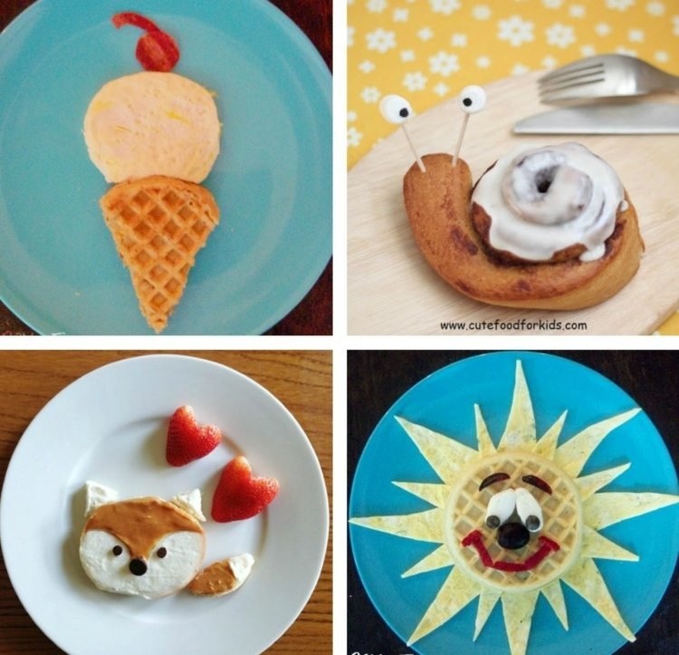 Ak deti radi jedia oblátky, môžete ich použiť na dizajn jesť-deti-vafle-zmrzlina-líška-slimák-cesto-slnko
