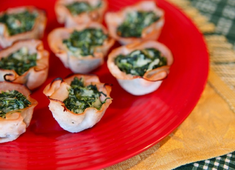 Lahodné predjedlá s rýchlou prípravou Lahodný predkrm zo špenátového Turecka a pripravte si nízky obsah tuku