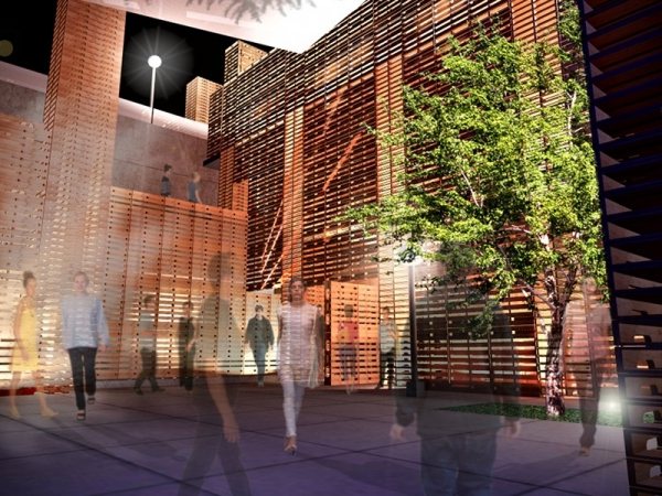 Opera House Canada Quebek Interiérový dizajn euro palety Opera House Canada Quebek Interior Design Euro Palette