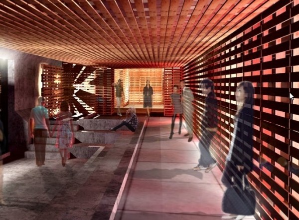 Návrh interiéru europalety Návrh interiéru europalety