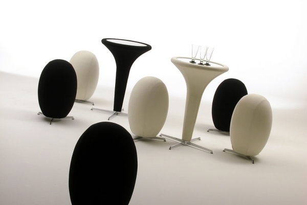 superuovo barová stolička biela čierna Rossi di Albizzate