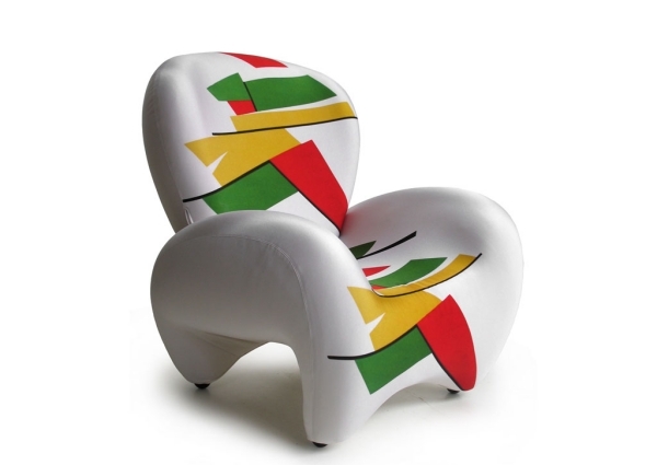 kreslo shu biela farebná obývačka