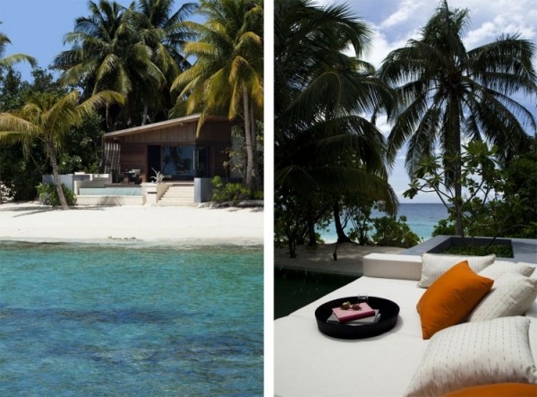 plážový salónik alila vily hadahaal luxusný rezort maldivy plážový salónik alila vily hadahaal luxusný rezort na maldivách