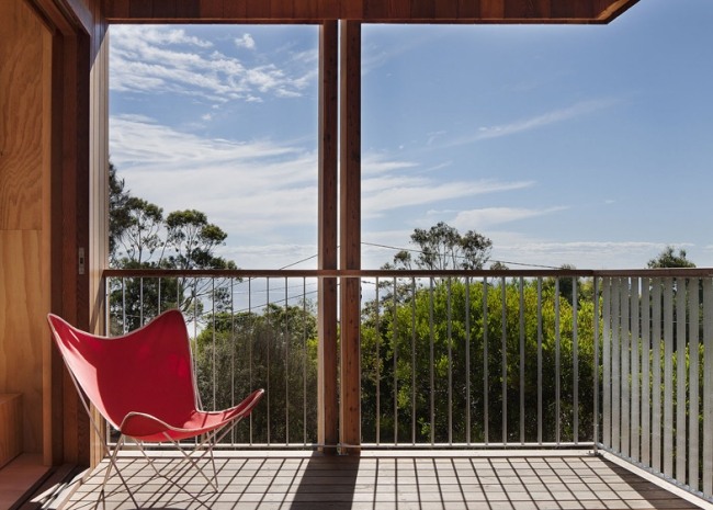 Balkónová verandová stolička s dizajnom nábytku Red Beach Villa
