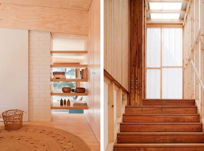 Pavilion Drevené obklady Decking Interior Design Beach House Australia