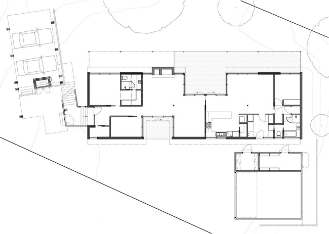 Plážový dom, plán, prvé poschodie, pôdorys