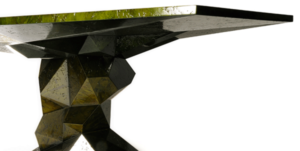 bonsai jedálenský stôl bocadolobo zelený odtieň