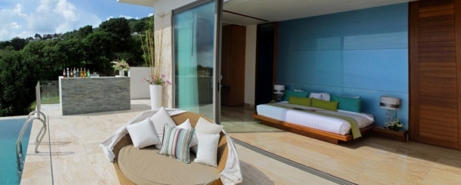 prázdninový dom v phuket slnečná terasa spálňa suita bar prázdninový dom phuket terasa spálňa suita bar