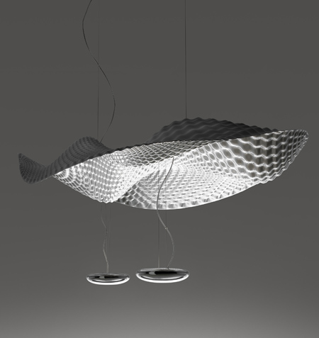 ross lovegrove artemide kozmický anjelský luster kozmický