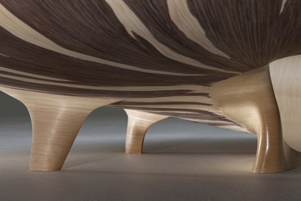 stôl dizajn nautilus forma nohy stola moderné dizajn stola s nohami stolu v tvare nautilus moderný