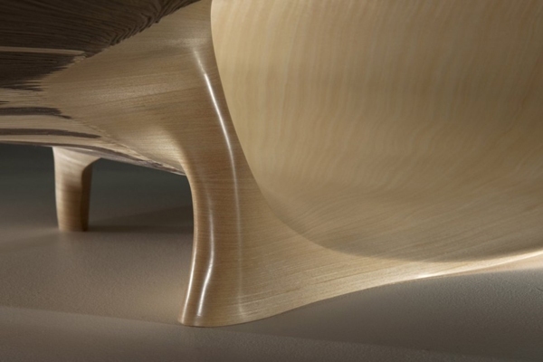 dizajnový stôl nautilus zakrivené čiary dizajnový stôl so zakrivenými čiarami nautilus