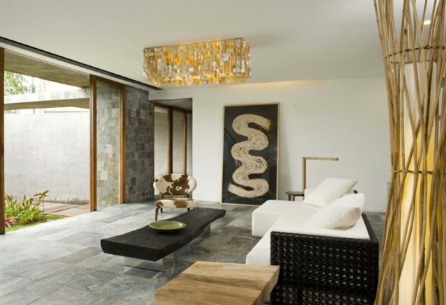 Nápady moderný umelecký obraz z nábytku z mahagónového dreva