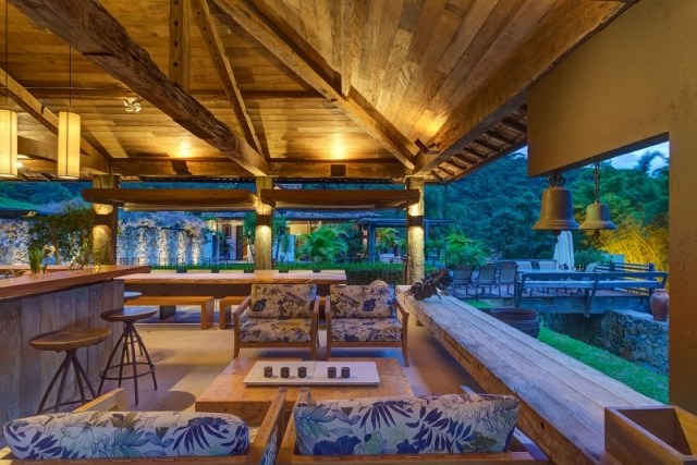 exotický dom-atlantické prostredie-Casa Fazenda-moderná otvorená hazienda pavilón exotických domov staré atlantické prostredie rozsiahla hazienda