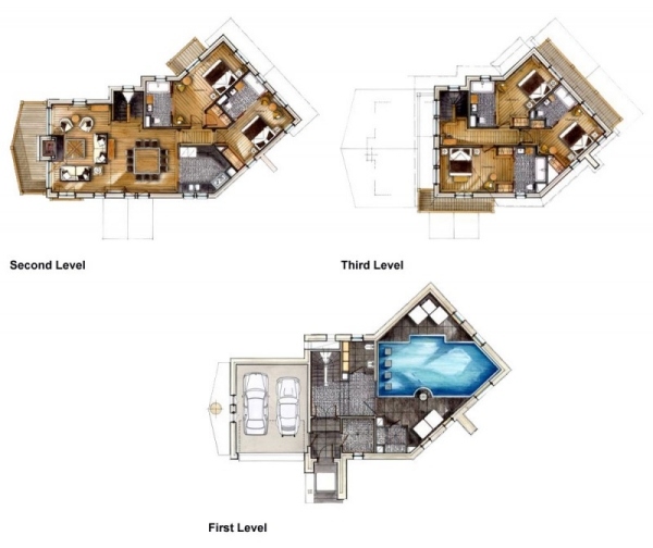 Nádherná lyžiarska chata biele perly francúzskych Álp