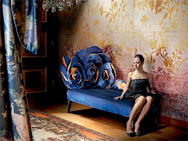 Butikový nábytok v talianskom štýle Sicis-Symphony Butikový nábytok talianskeho dizajnu Sicis-Symphonie kreslo Velvet