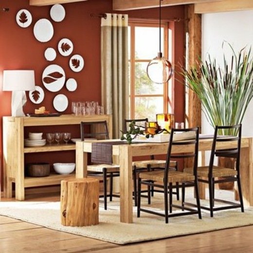 rustikálna obývačka-keramická-stena-dekorácia