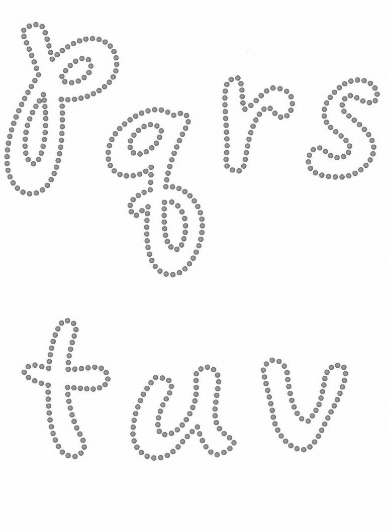 šablóny písmen obrázky na nechty p až v