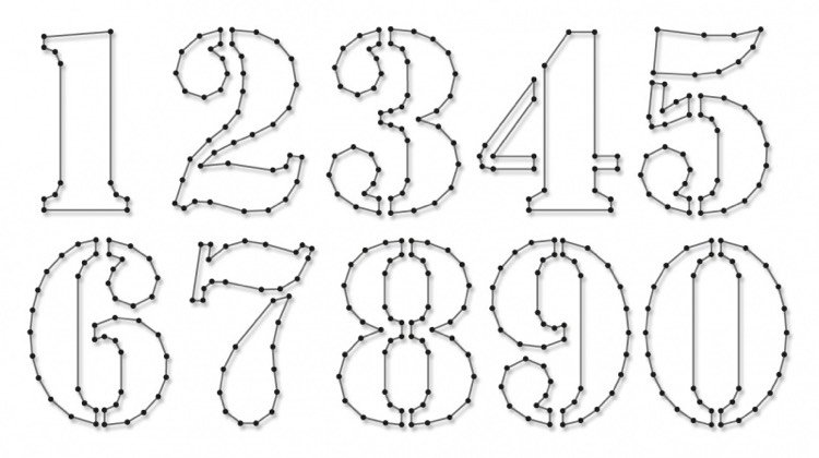 nite-obrázky-nechty-šablóna-deti-číslice-čísla