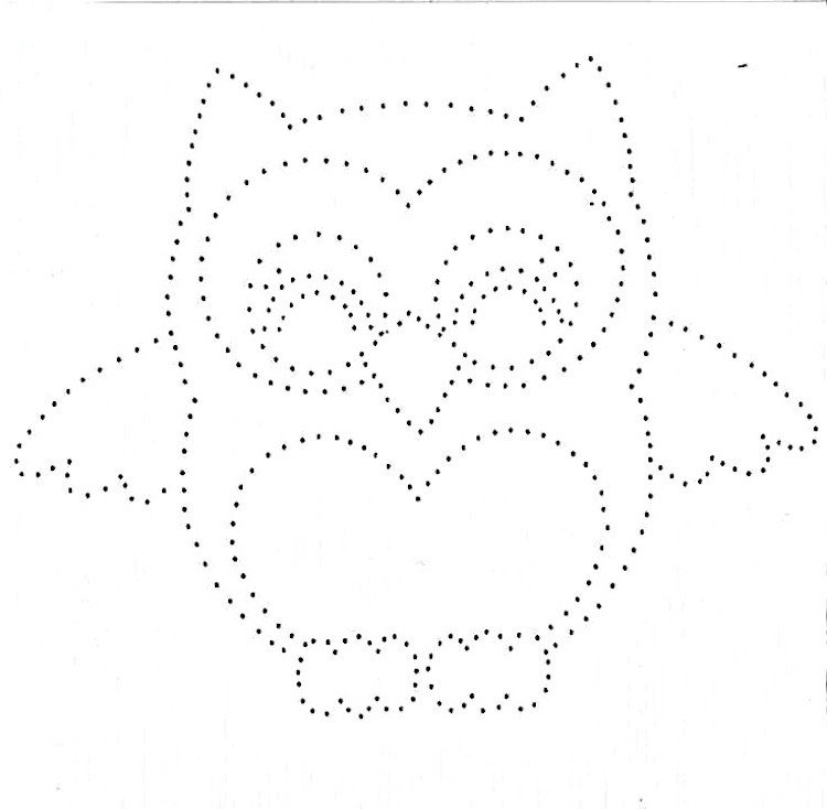 nite-obrázky-nechty-šablóna-sova-urobte si-jednoducho