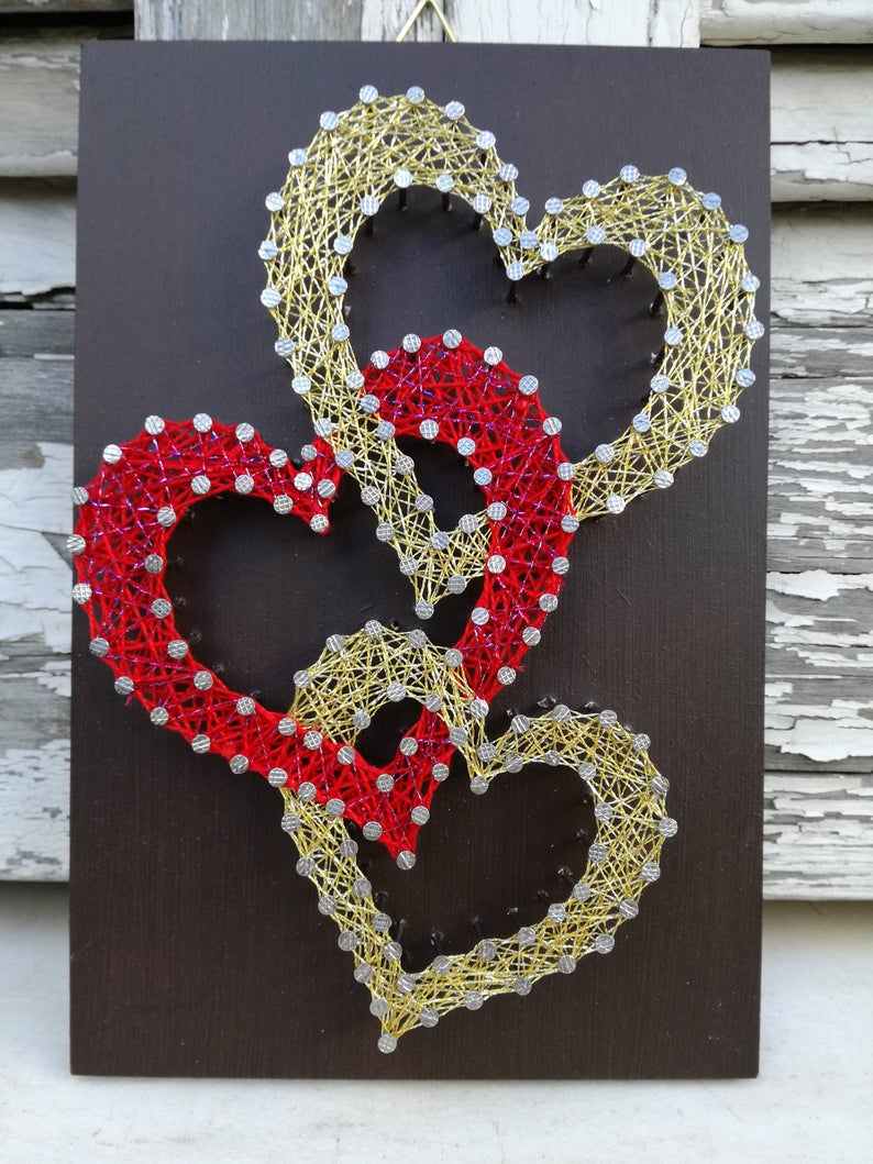 Vlákno obrázok srdiečka darček na Valentína