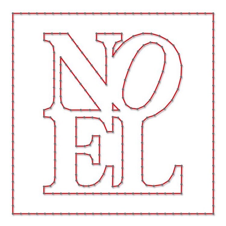 vlákno-obrázky-nechty-šablóna-text-noel-vianočný darček