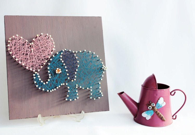 Navlečte obrázky s nechtami slon-srdce-milé