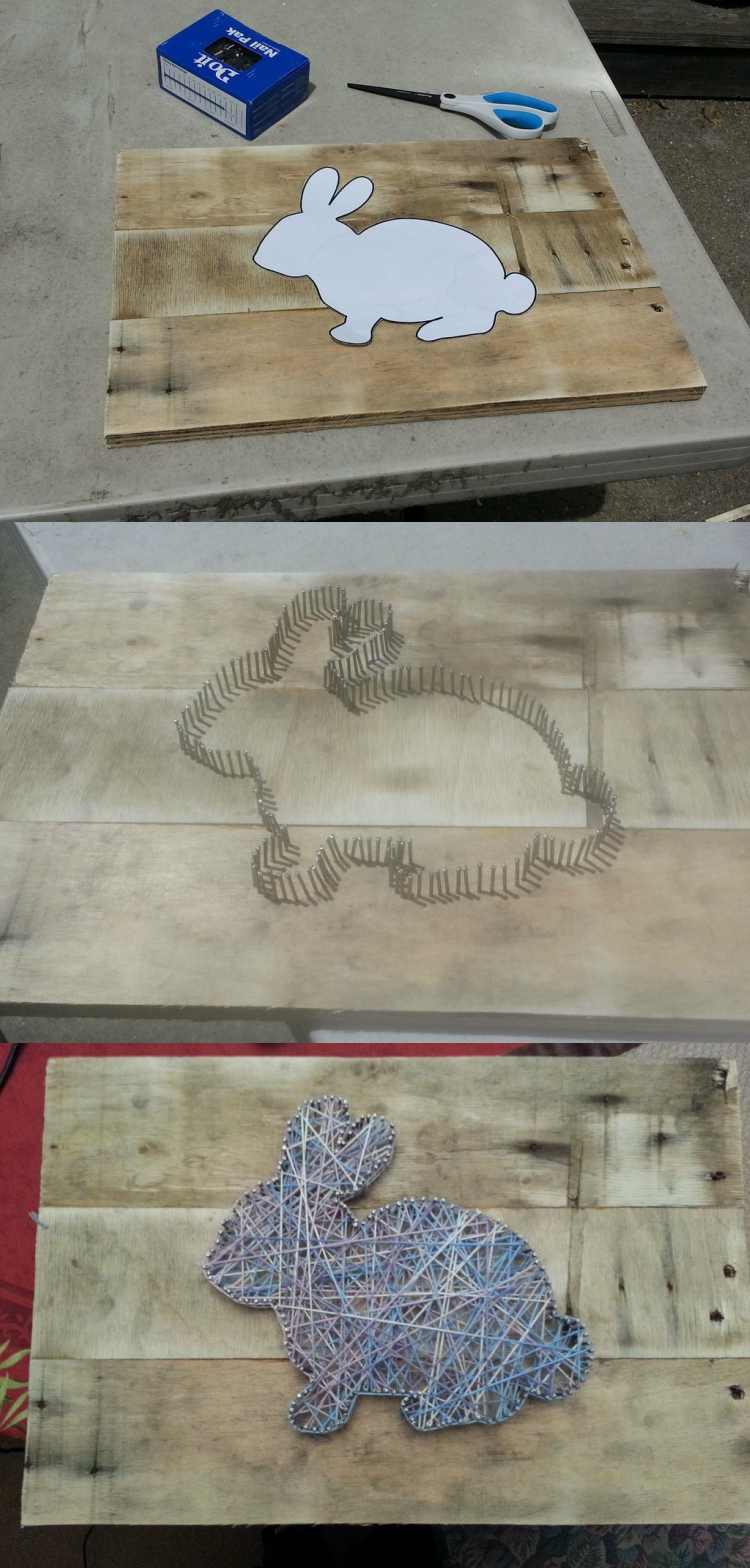 obrázky nití motívy deti návod králik zvieratko