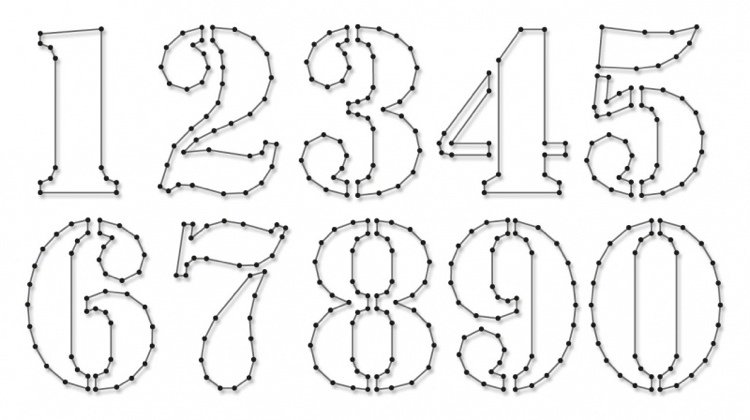 niť obrázky motívy deti predloha číslo čísla nechty